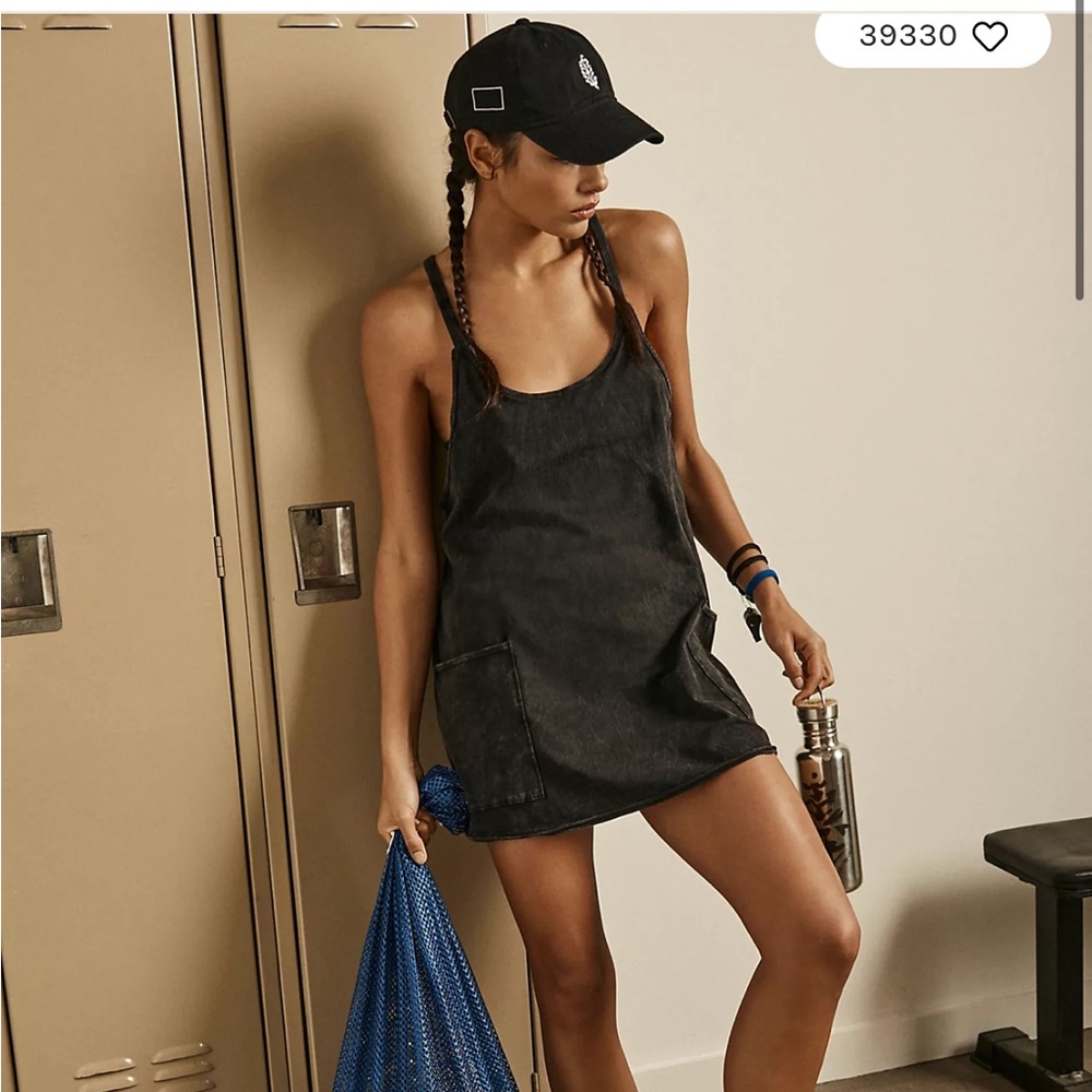 Free People Movement size XS Black hot shot mini Dress